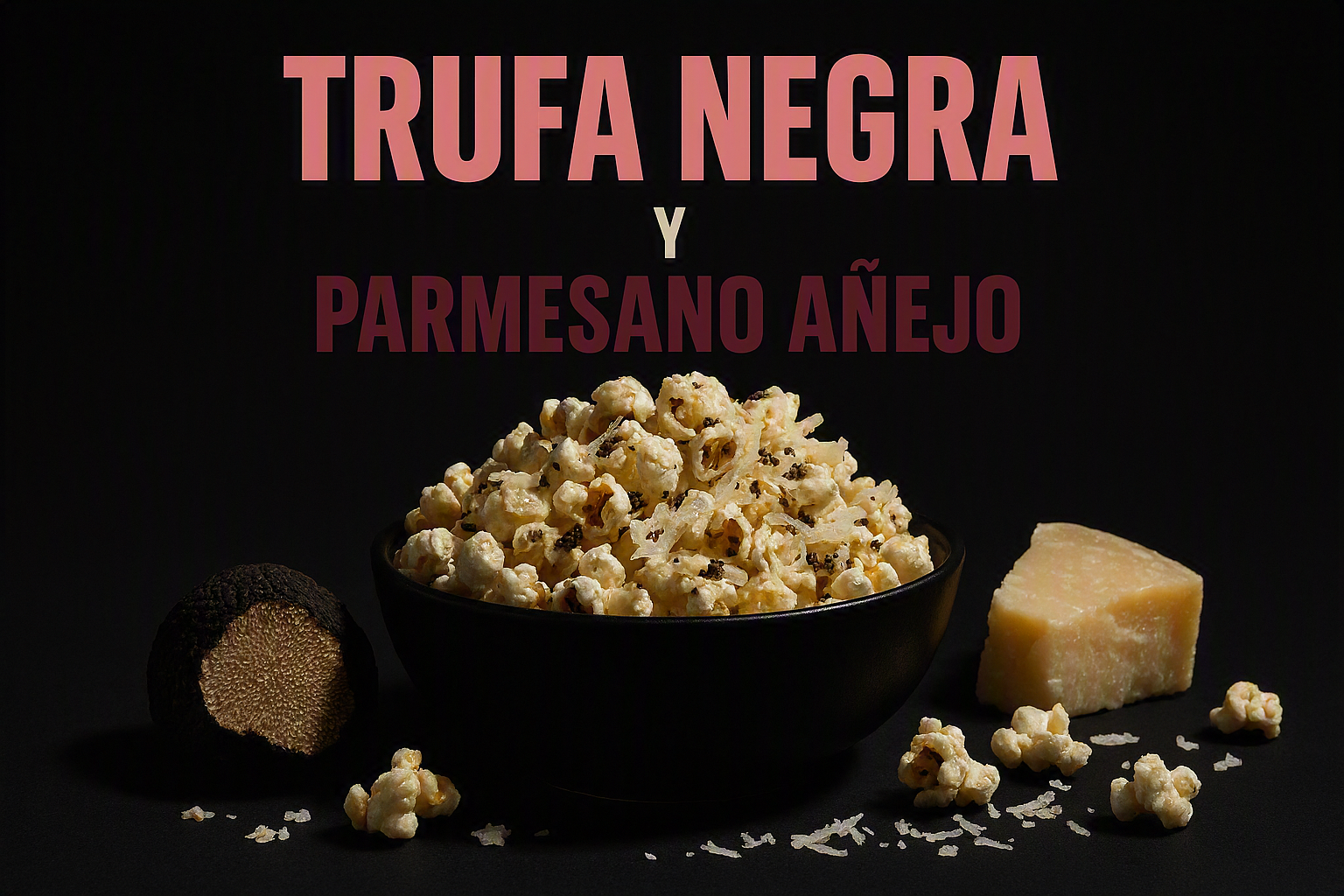 Palomitas gourmet de trufa negra y parmesano añejo